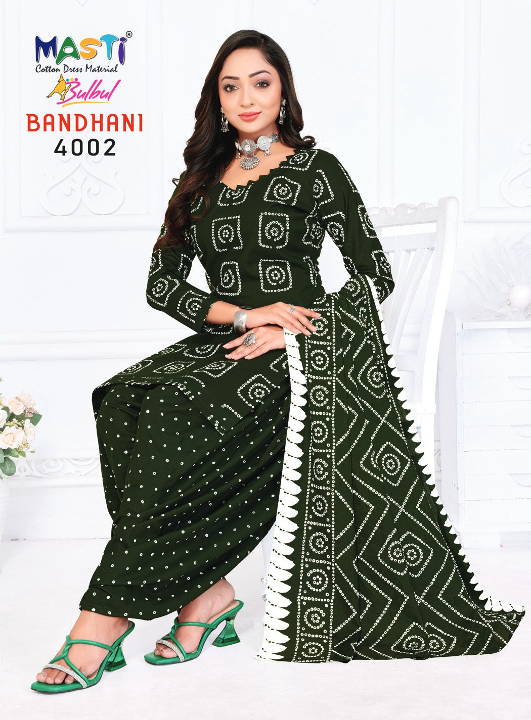 Masti Bulbul Bandhani Vol 04 Printed Bandhani Dress Material Collection